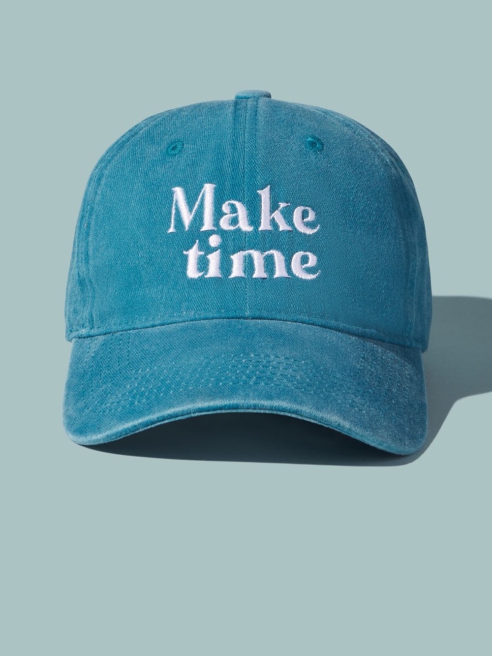Make Time Blue Baseball Cap